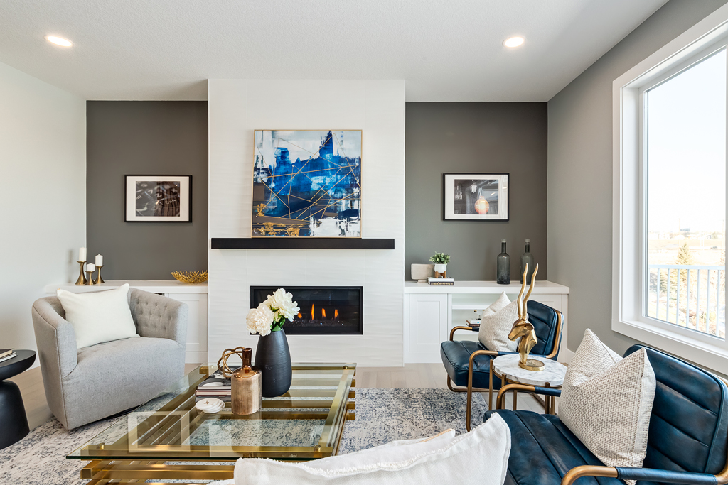 Living room renovations in Calgary